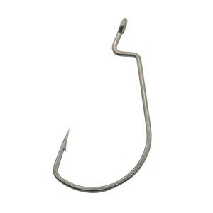 DOLPHINLY EWG offset worm hook close up